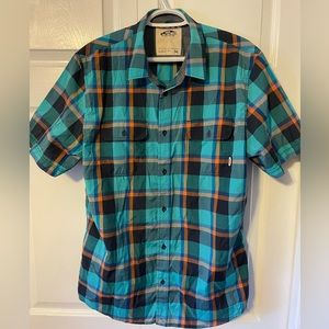 Mens VANS plaid button up (M)